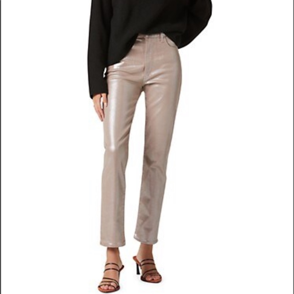 NWT Joe’s the Luna Metallic Jeans in Rose Iridescent